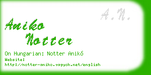 aniko notter business card